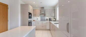 A beautiful large house on an exclusive estate.