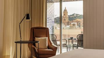 Down duvets, minibar, in-room safe, desk