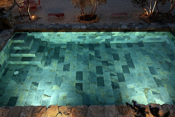 A heated pool