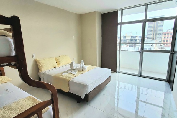 Deluxe Apartment, 1 Bedroom, City View | 1 bedroom, individually decorated, iron/ironing board, free WiFi