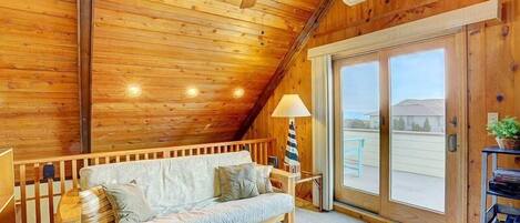 TV, DVD player, books