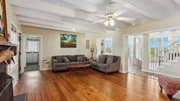 TV, DVD player, stereo