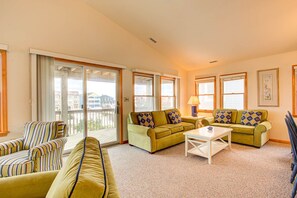 Flat-screen TV, DVD player, table tennis