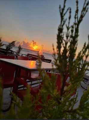 Blick von der Unterkunft