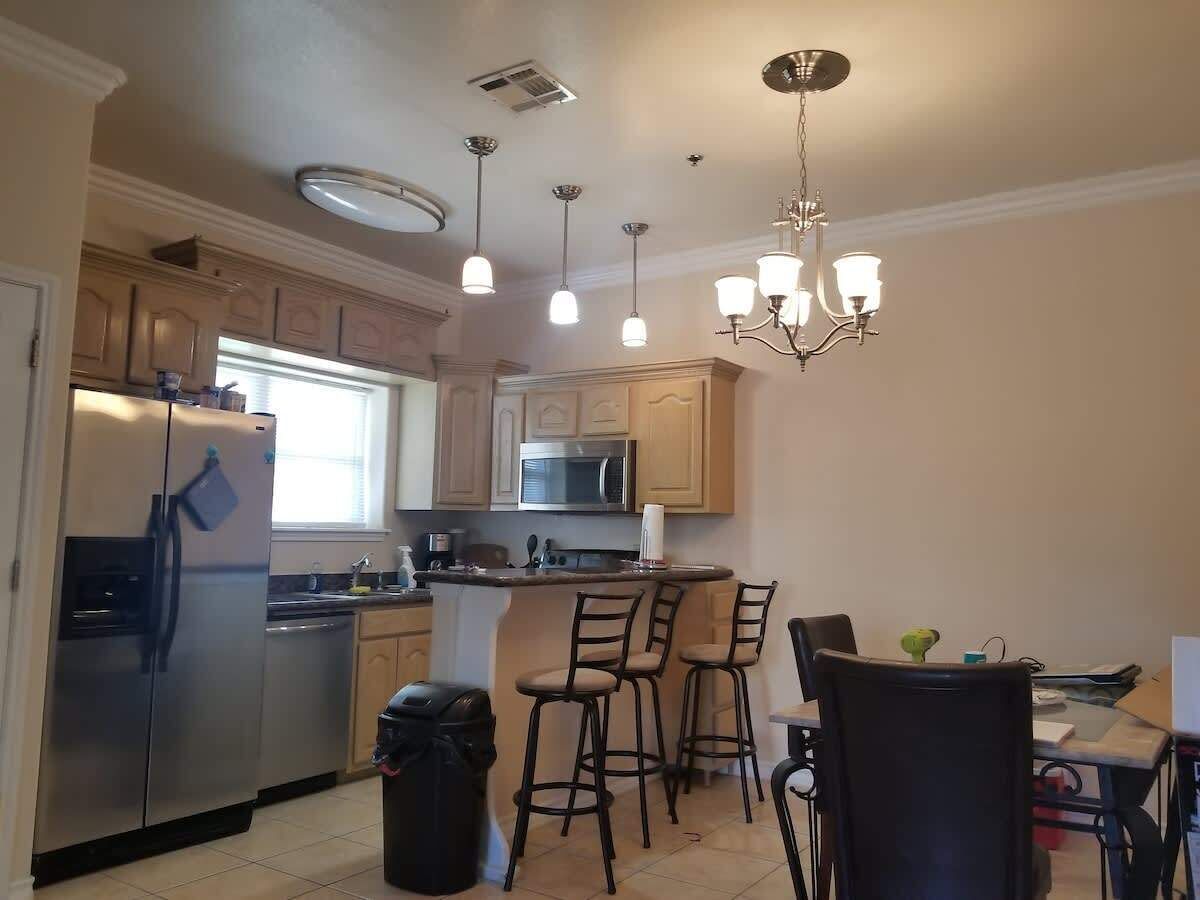 Condo, Multiple Beds, Patio, Pool View | Private kitchen | Fridge, microwave, oven, stovetop