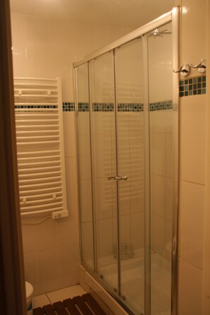 Shower, hair dryer