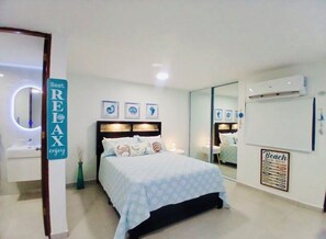 1 bedroom, iron/ironing board, travel crib, free WiFi