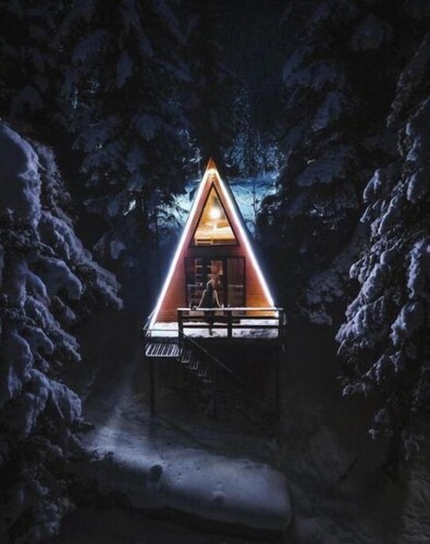 Cabin in the forest, near to ski lift, provide breakfast and dinner