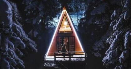 Cabin in the forest, near to ski lift, provide breakfast and dinner