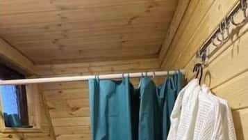 Shower, bathrobes