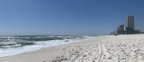 Vlak bij het strand