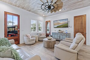 Smart TV, video games, table football, stereo - Feelin' TipSea: 2 golf carts, Walk to beach, Heated pool, Game room, Bunk rooms (Miramar Beach)