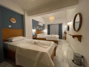 Standard Triple Room | Premium bedding, minibar, in-room safe, blackout drapes - Venus Otel Datça (Datça)