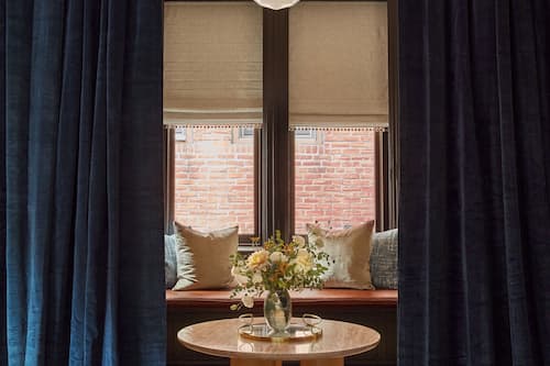 Suite, 2 Queen Beds (The Mary Margaretta, Floor 3) | Living area | 32-inch Smart TV with satellite channels, MP3 dock