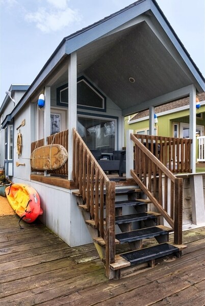 Boat House - Right on the dock facing the historic Noyo Harbor and the Pacific ocean itself