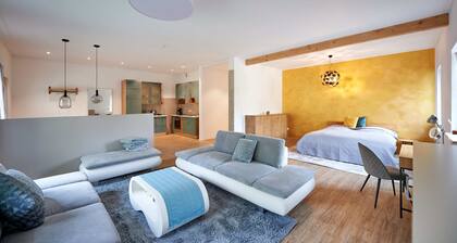Sicado-Loft Ferienwohnung 75 qm, offener Wohn- und Schlafraum, Terrasse
