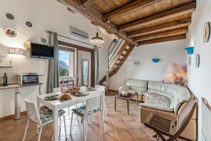 Family Apartment, 2 Bedrooms, 2 Bathrooms (Il Borgo 2/16 700m From The Beach) | Living area