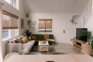 Smart TV, books, stereo, computer monitors