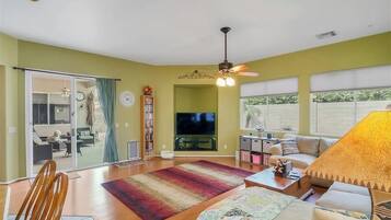 Smart TV, video games, DVD player, books