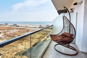 Design-Apartment | Blick vom Balkon