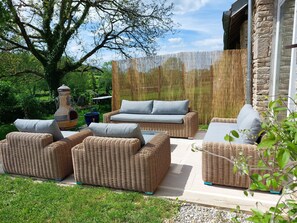 Terrace/patio - House ideally located near lakes, hiking trails and historical sites (Échannay)