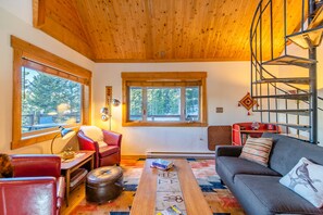 Fernseher, Kamin, Bücher