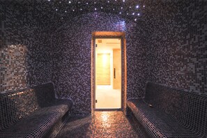 Sauna, hot tub, steam room, hot springs, mud baths