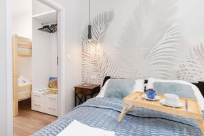 2 slaapkamers, reisbedje, wifi, beddengoed