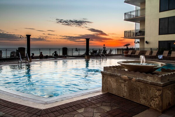 A heated pool - Scenic PCB Condo w/ Stunning Sunsets & Beach View! (Panama City Beach)