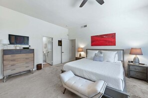 3 bedrooms, iron/ironing board, travel crib, internet