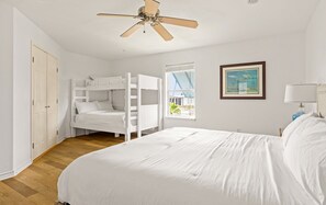 2 bedrooms, iron/ironing board, travel cot, WiFi