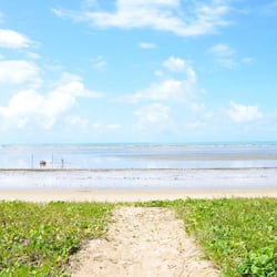 On the beach