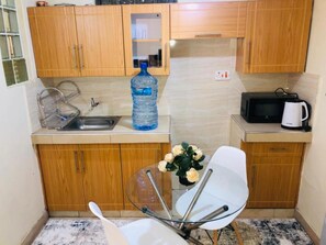 Mini-fridge, microwave, blender - Stay.Plus West Heights Studio Apartment (Nairobi)