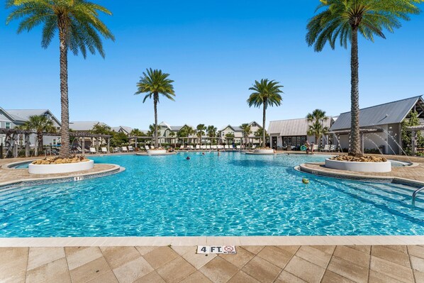 A heated pool