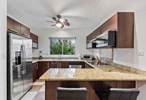 Fridge, microwave, oven, stovetop - Walk to Beach | Pool, Patio & Garden Views (Playa Potrero)