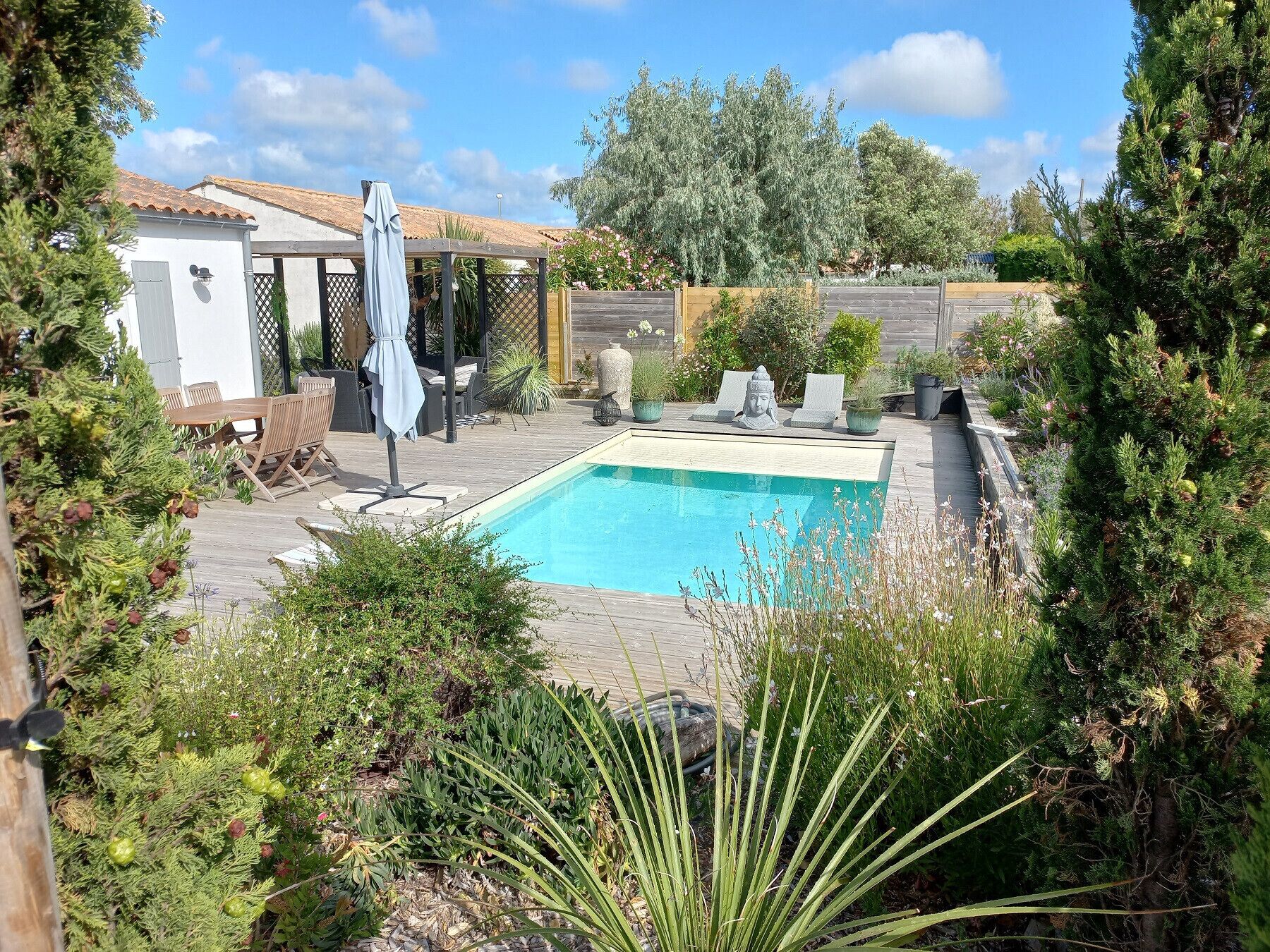 A heated pool
