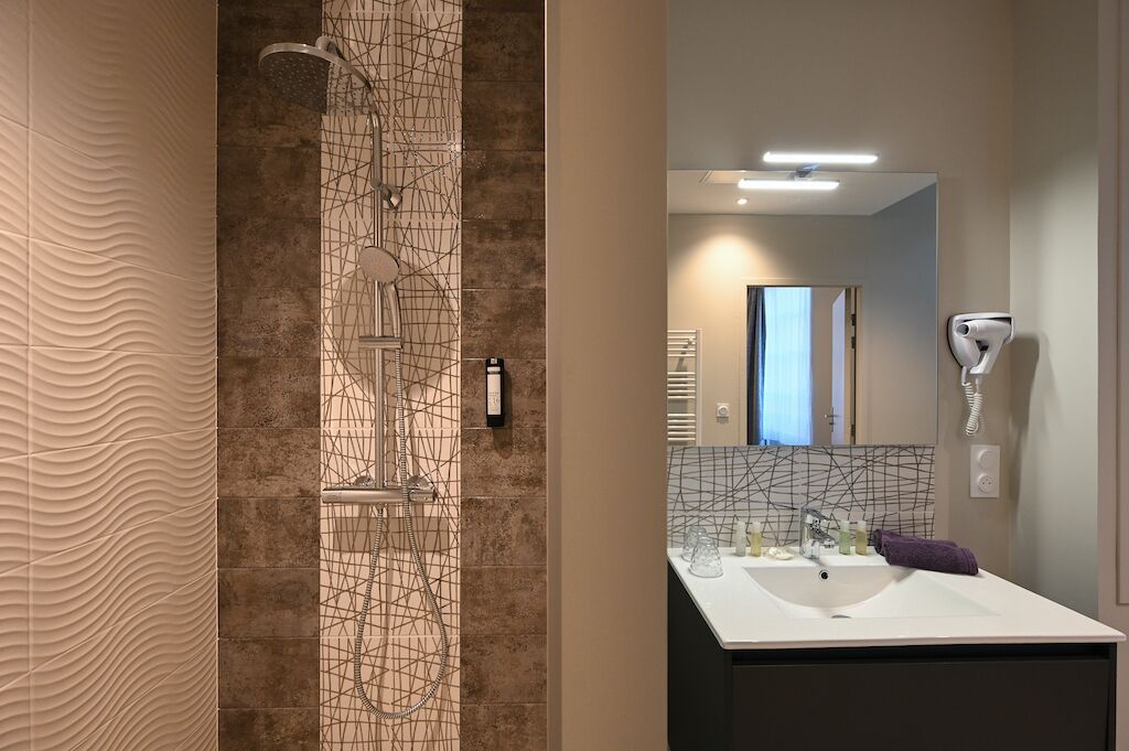 executive room | bathroom | shower, towels