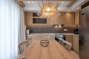 Fridge, microwave, oven, dishwasher - Corallia villa 1, with pool in Plakias resort (Plakias)