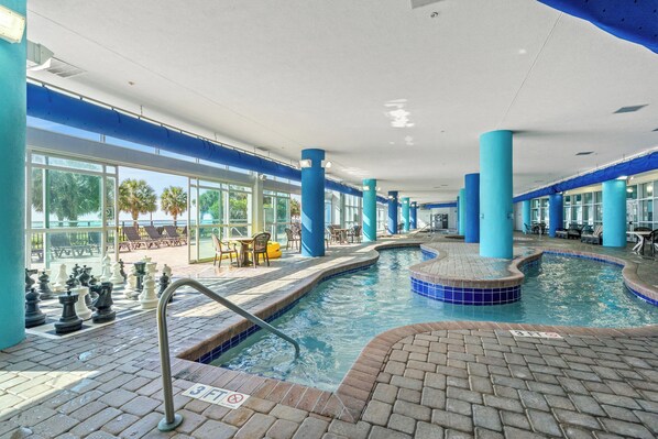 Indoor pool, outdoor pool