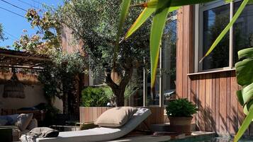 Piscine extérieure, piscine chauffée