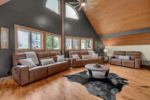 TV, fireplace, foosball - Secluded A-Frame |Gathering Barn| Hot tub|Firepit (Logan)
