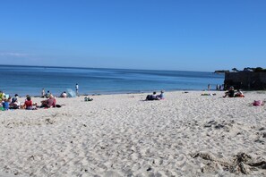 På stranden