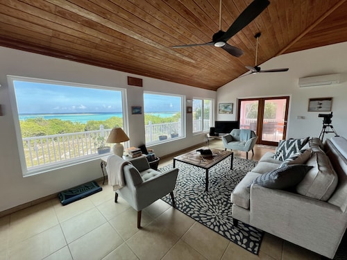 Private w/amazing views of the Atlantic, airy lanai 5 min to white powder beach!