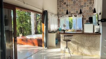 38-inch flat-screen TV with digital channels, TV