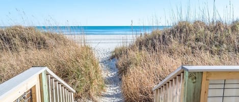 Accommodatie ligt op het strand