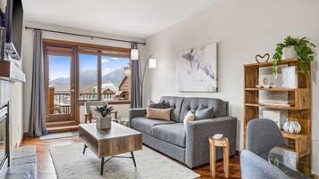 Smart TV, fireplace, video game console