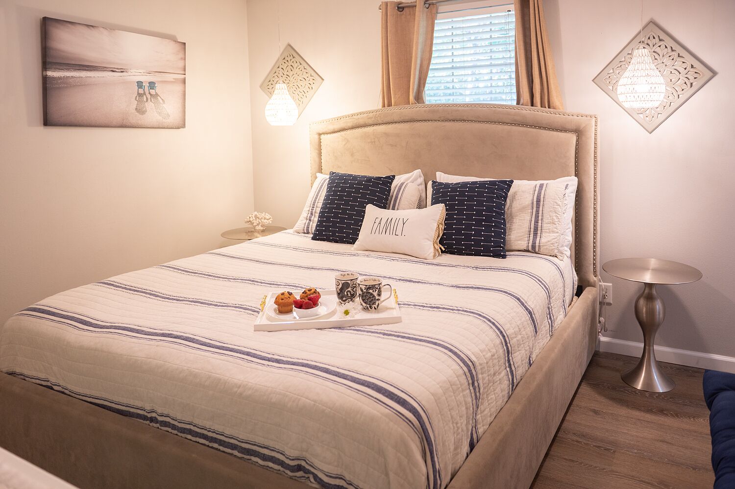 4 soverom, strykejern/-brett, reiseseng for barn og wi-fi (inkludert)