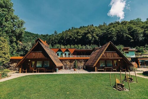 Accommodation in a cottage within the sports resort