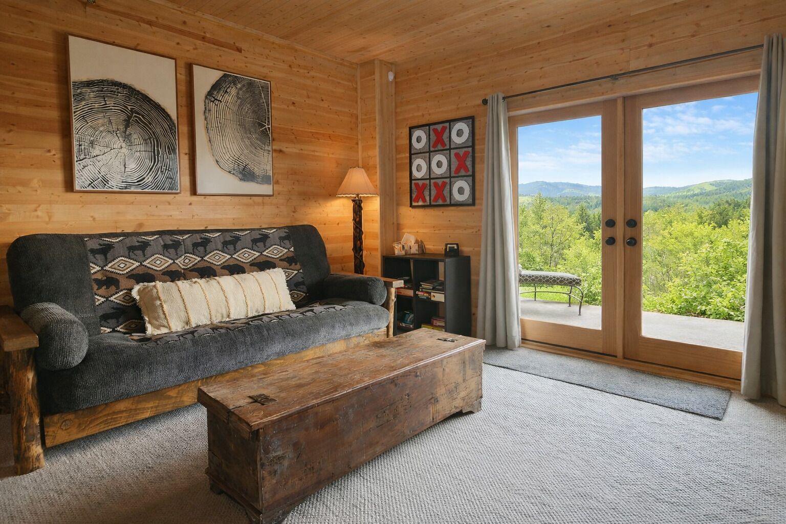 Smart TV, fireplace, video games, books