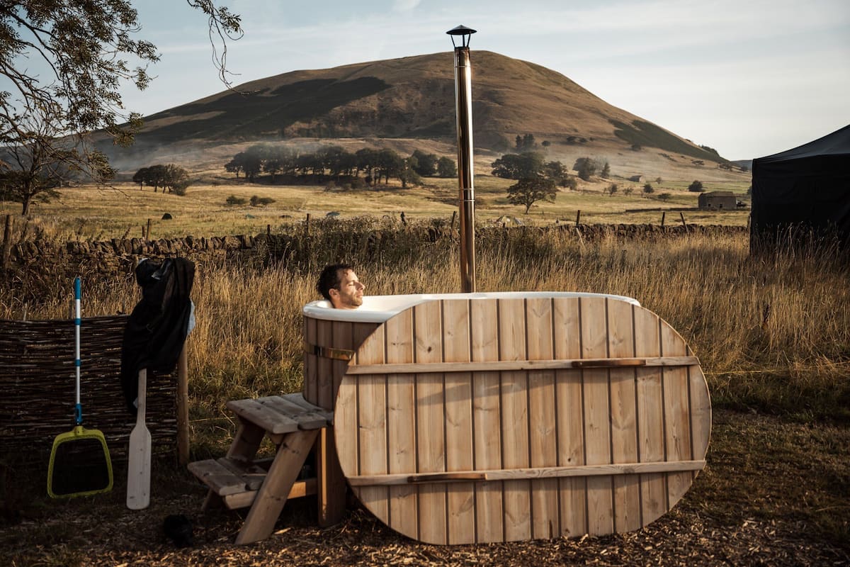 Tenda Superior, bagno privato, vista montagna (Couples-Only) | Idromassaggio all'aperto